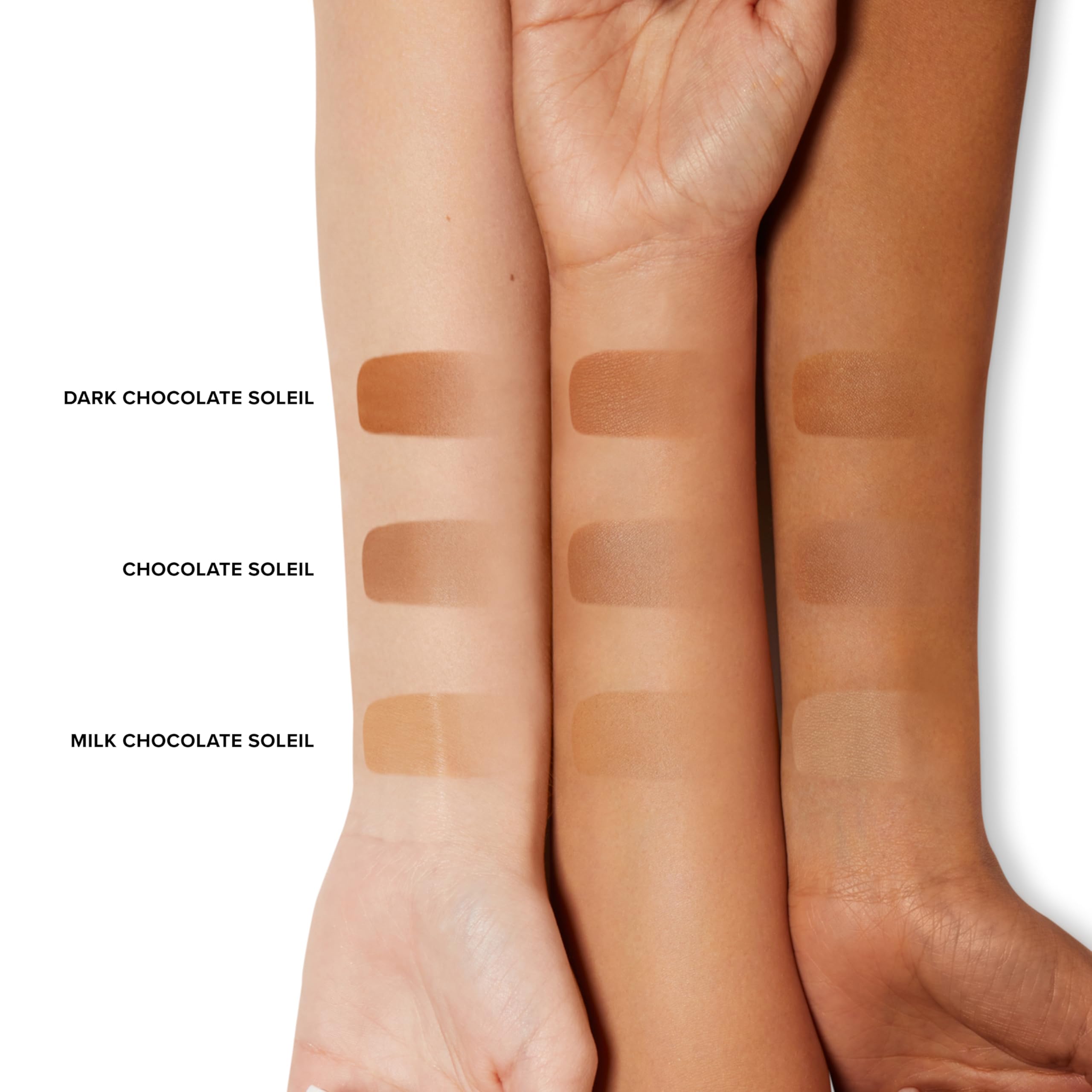 Too Faced Chocolate Soleil daywear look suggests all-day warmth.