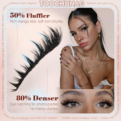 TOOCHUNAG wispy spikes lashes lift and brighten eyes