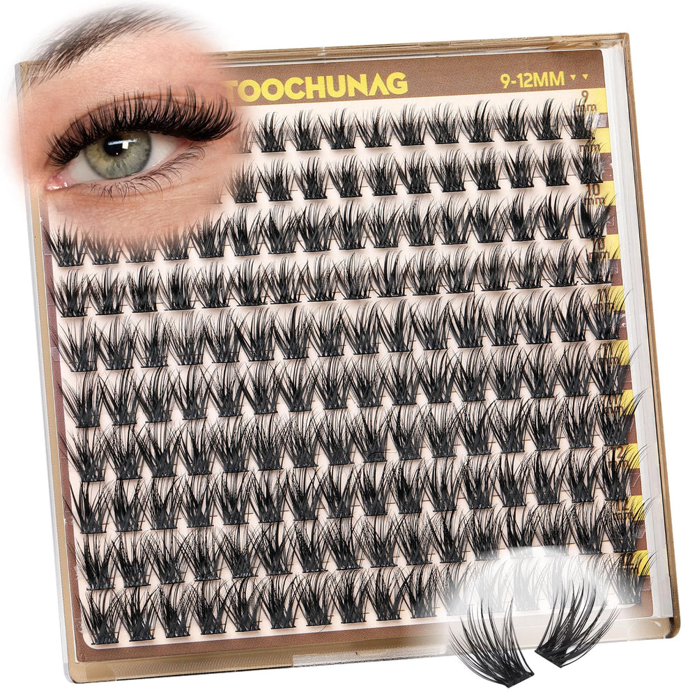 TOOCHUNAG beginner-friendly clusters, five per eye guide for a gentle look.