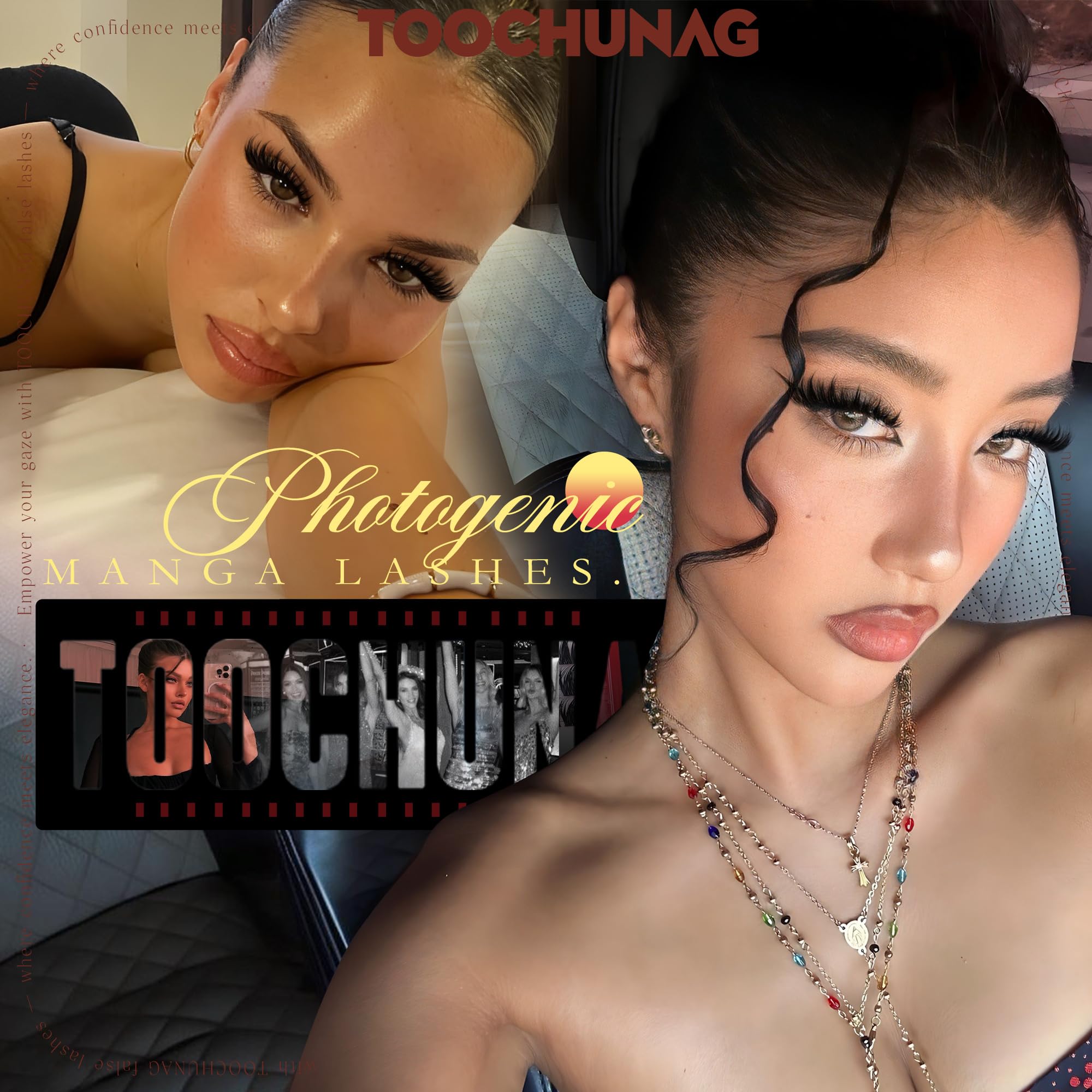 TOOCHUNAG reusable cluster eyelashes eco-friendly option