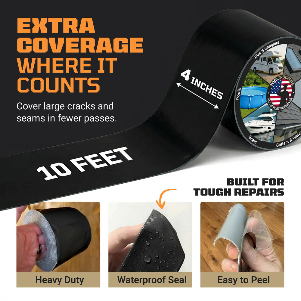 TOOLTROOPERS TITANPATCH PRO bonds to boat hull for durable sealing.