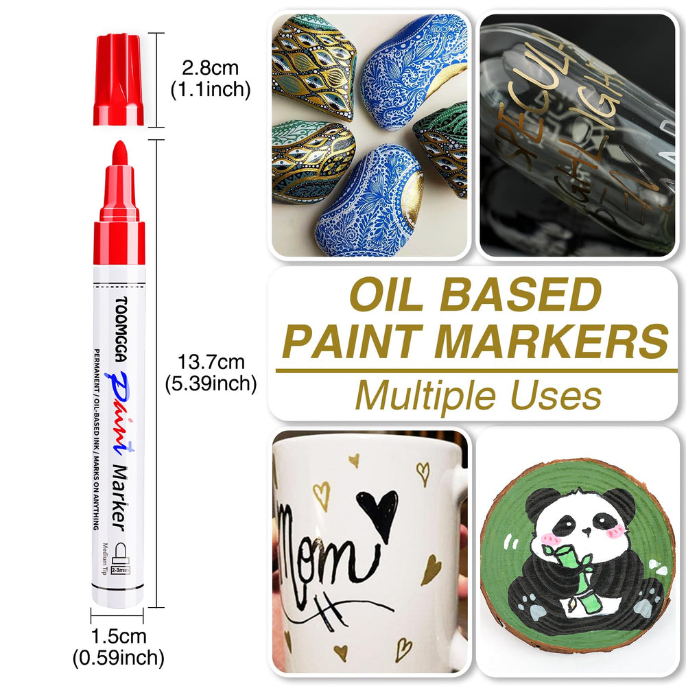 TOOMGGA quick-drying ink dries in 45-60 seconds for faster projects.