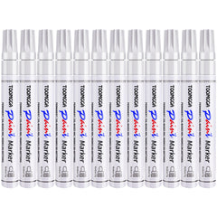 TOOMGGA white paint marker cap showing secure closure for easy storage.