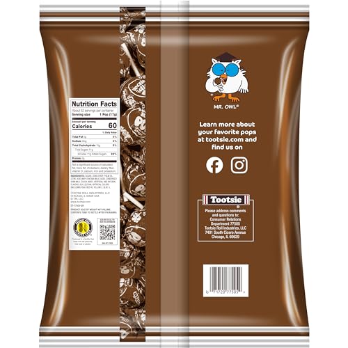 Tootsie Pops chocolate center closeup reveals the chewy core