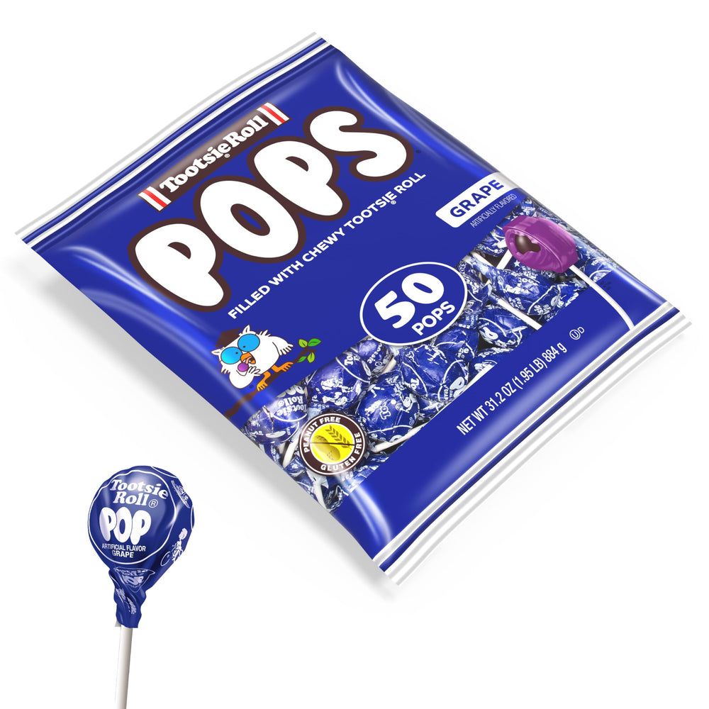 Tootsie Pops individually wrapped for easy sharing and mess-free snacking.