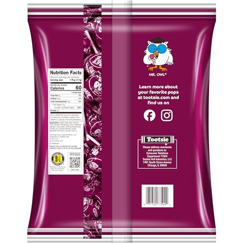Tootsie Pops Raspberry bulk bag open, ready for sharing at parties.