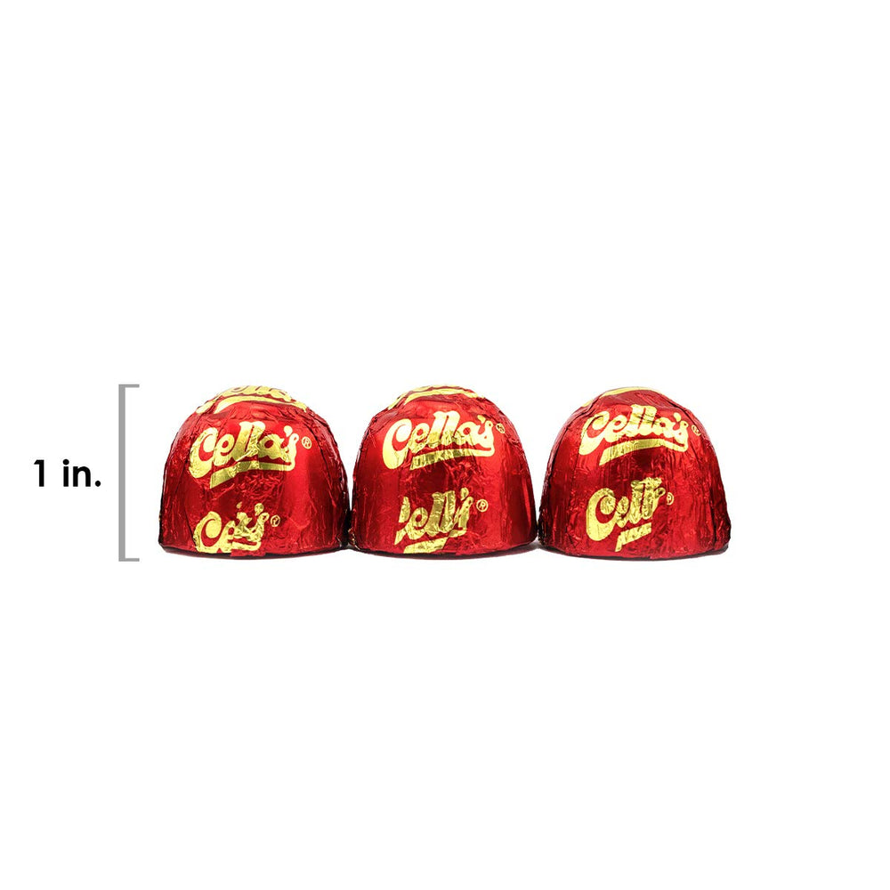 Tootsie Roll Cella's gift-ready packaging for chocolate cherries.