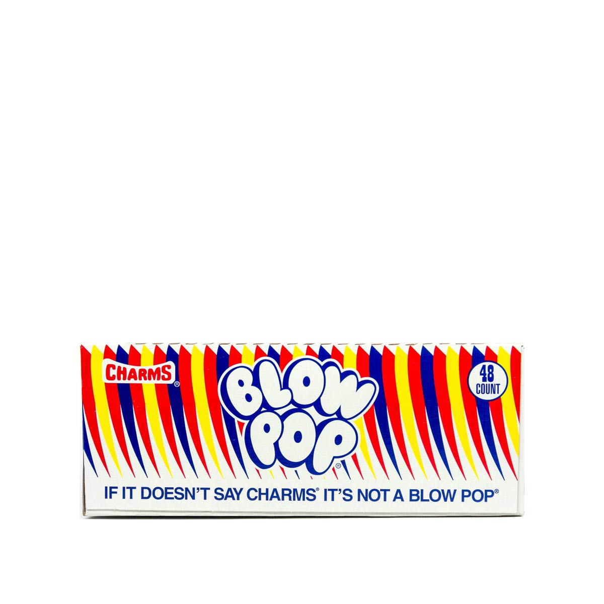 Tootsie Roll Charms Blow Pop hard candy shell with fruity cherry flavor