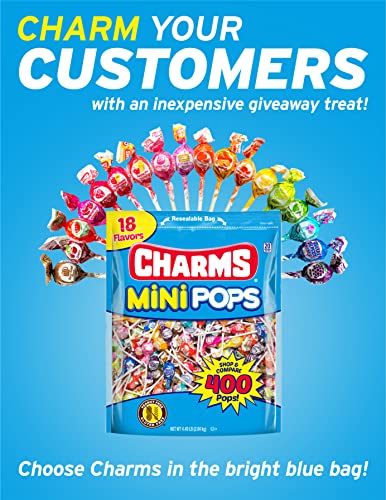Charms Mini Pops Orange Creme flavor by Tootsie Roll, creamy citrus note in a small pop.