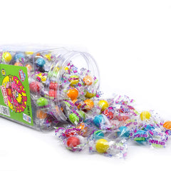 Tootsie Roll Cry Baby Extra Sour Gum flavors display: Lemon, Cherry, Berry, Orange, Apple