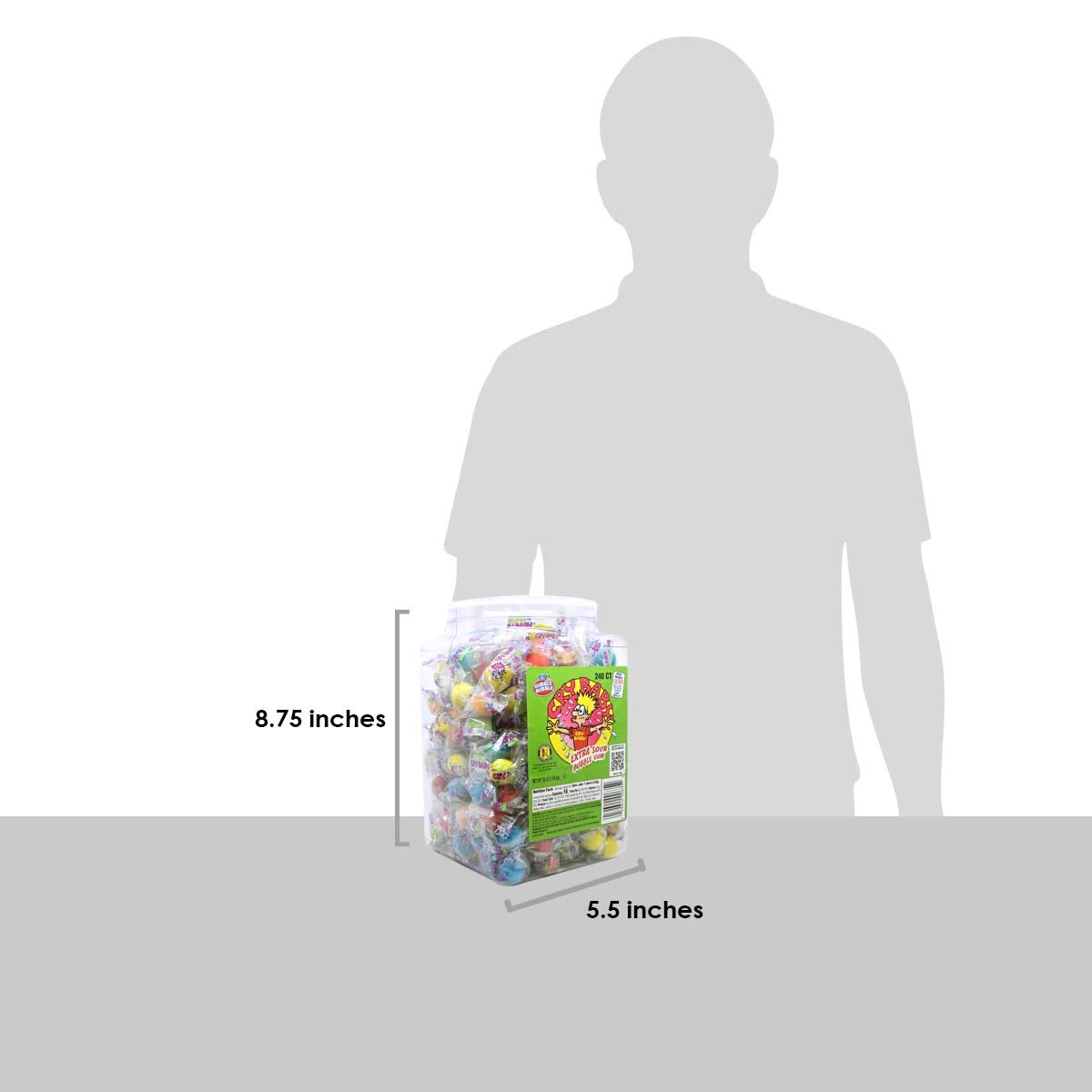 Tootsie Roll Cry Baby Extra Sour Gum packaging open for easy sharing and on-the-go enjoyment