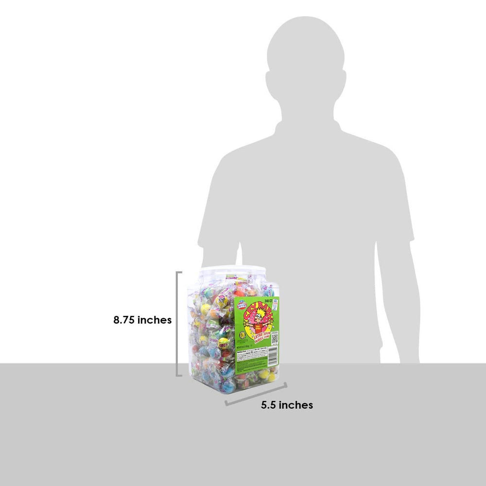 Tootsie Roll Cry Baby Extra Sour Gum packaging open for easy sharing and on-the-go enjoyment