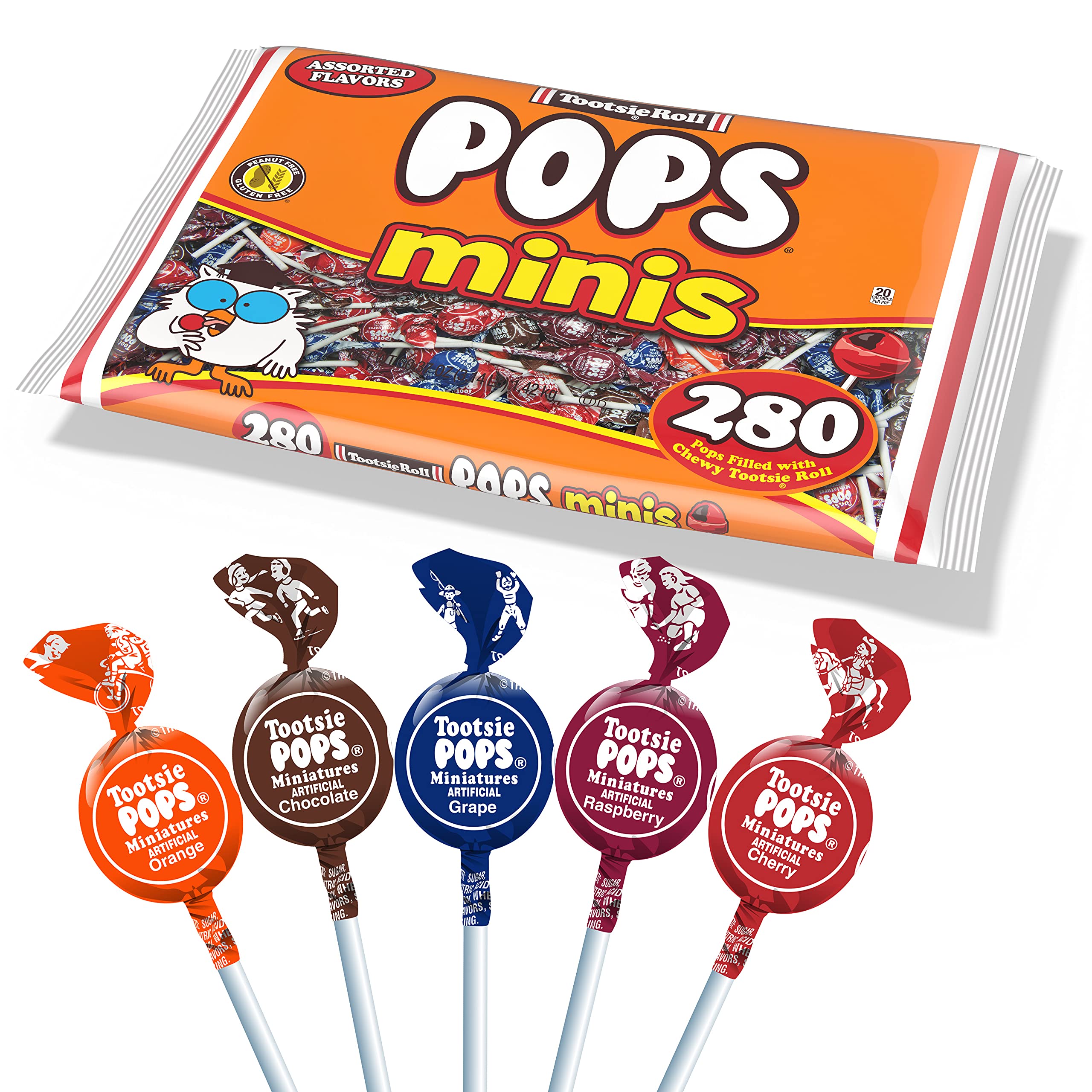 Tootsie Roll Pops individually-wrapped pack for on-the-go snacks
