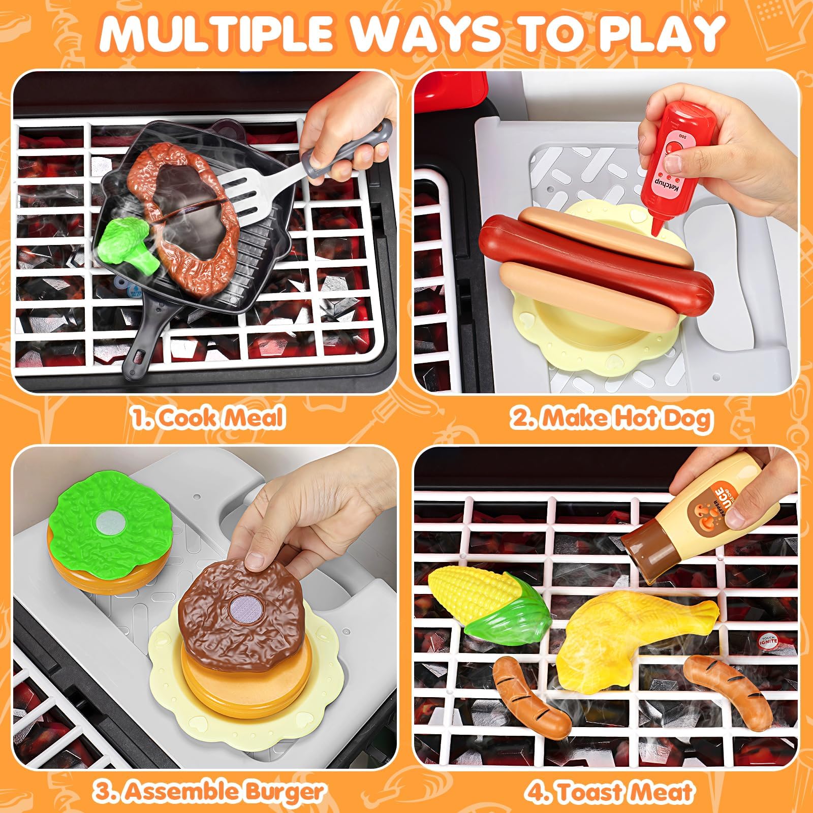 TooyBing 35-piece accessory set keeps tools within easy reach during outdoor play