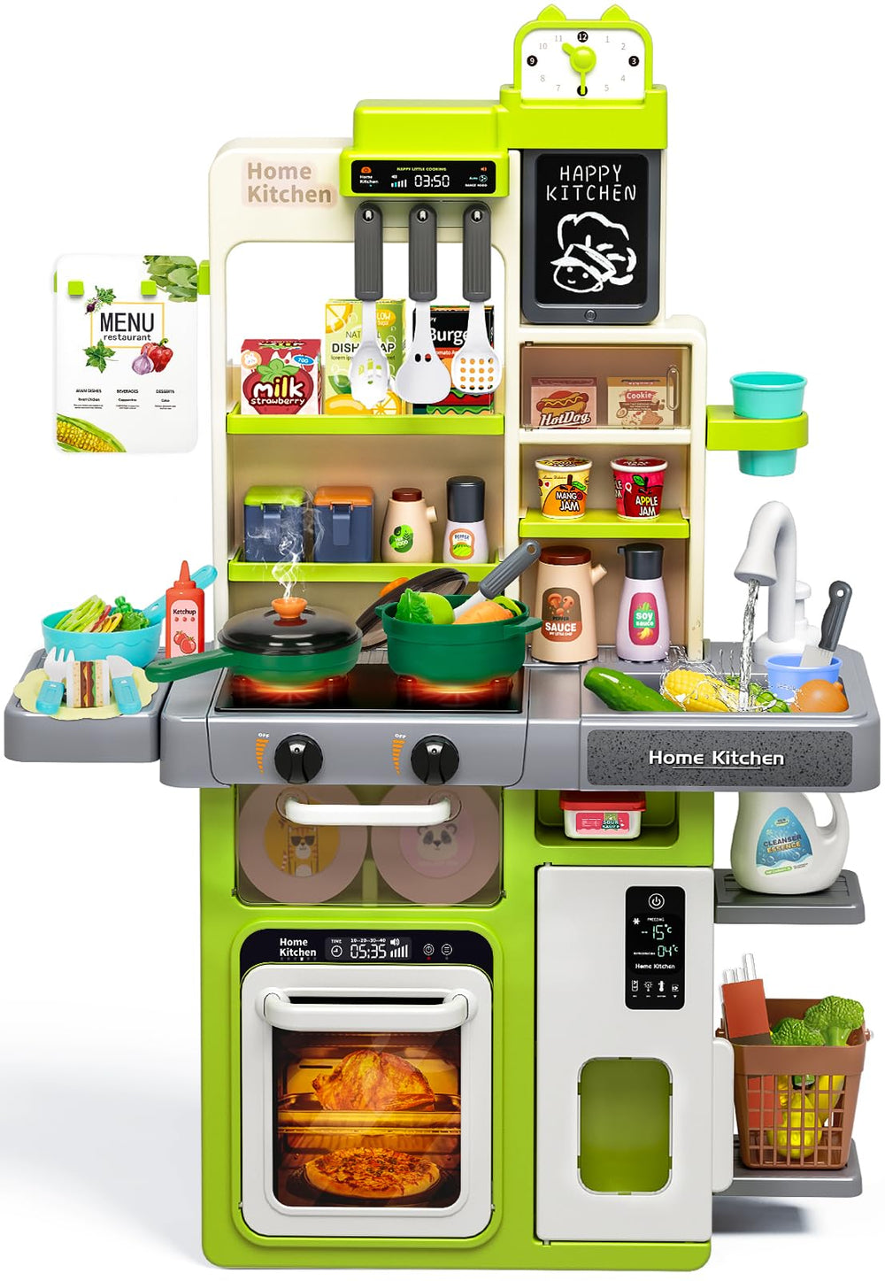 TooyBing play kitchen assembled for immersive pretend cooking sessions