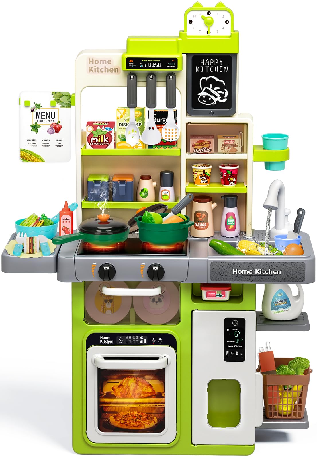 TooyBing play kitchen assembled for immersive pretend cooking sessions