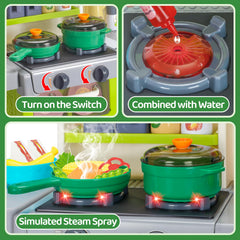 TooyBing assorted play food and utensils encourage creative cooking scenarios
