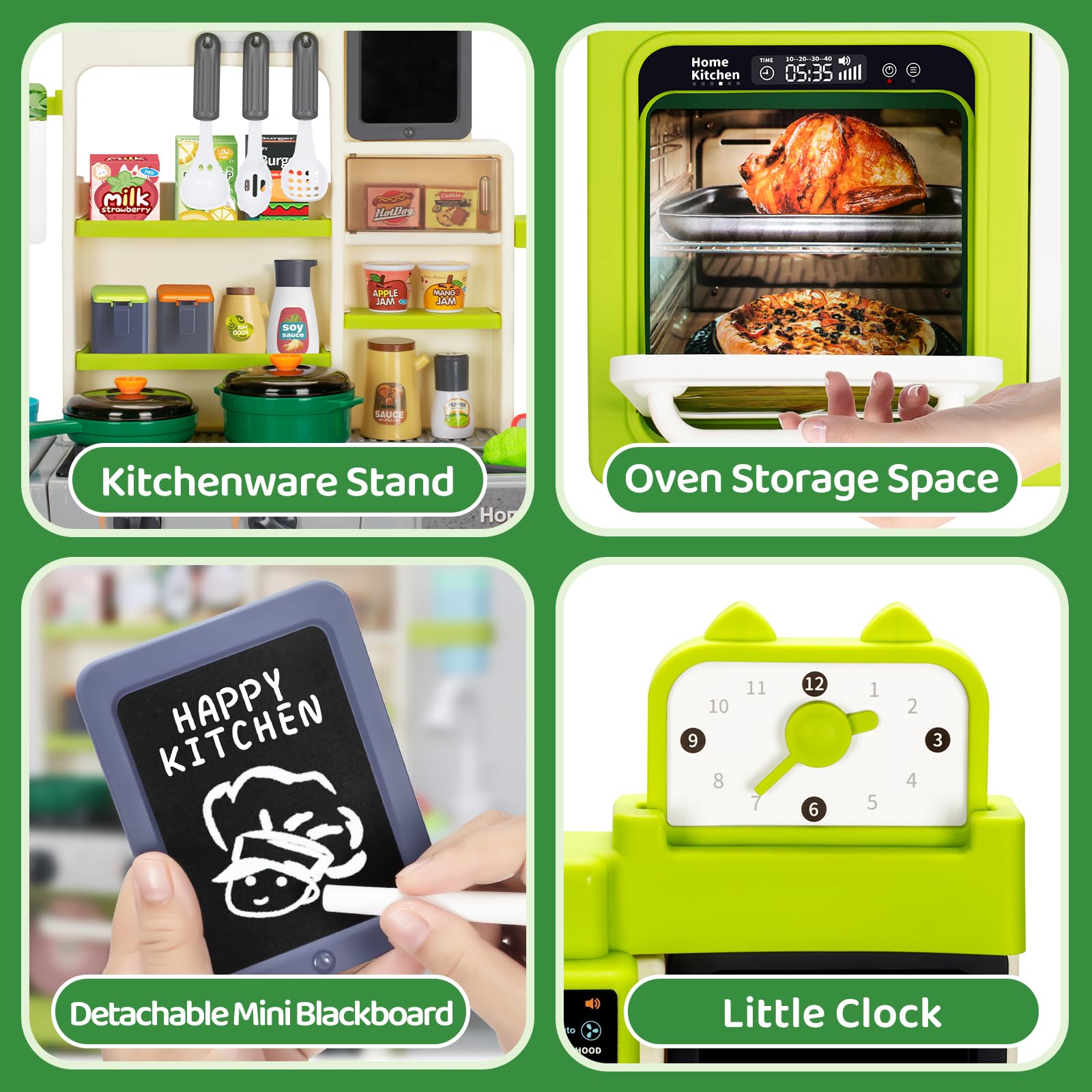 TooyBing high-quality ABS plastic kitchen set with bright colors