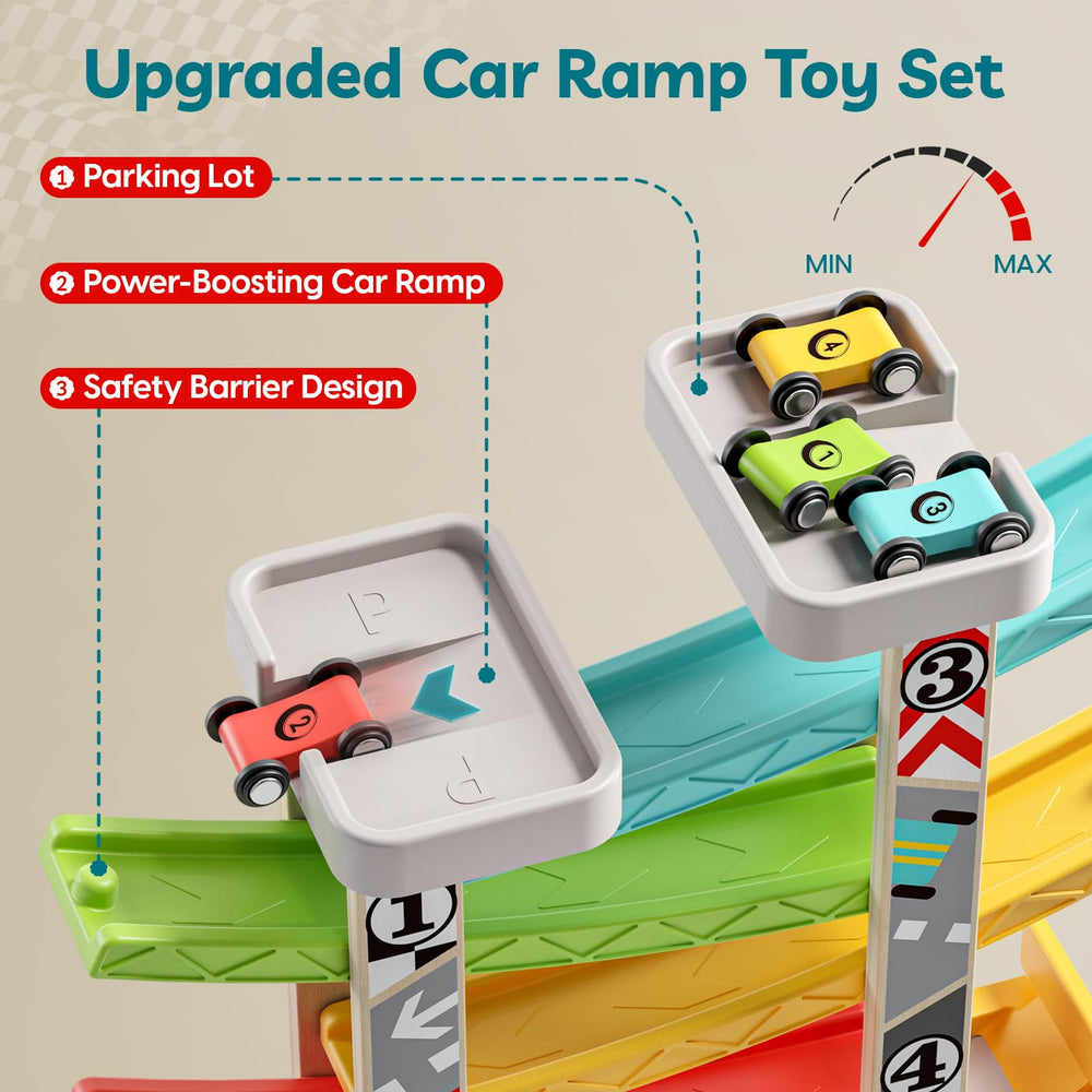 TOP BRIGHT color-coded cars with numbers support early color and number recognition