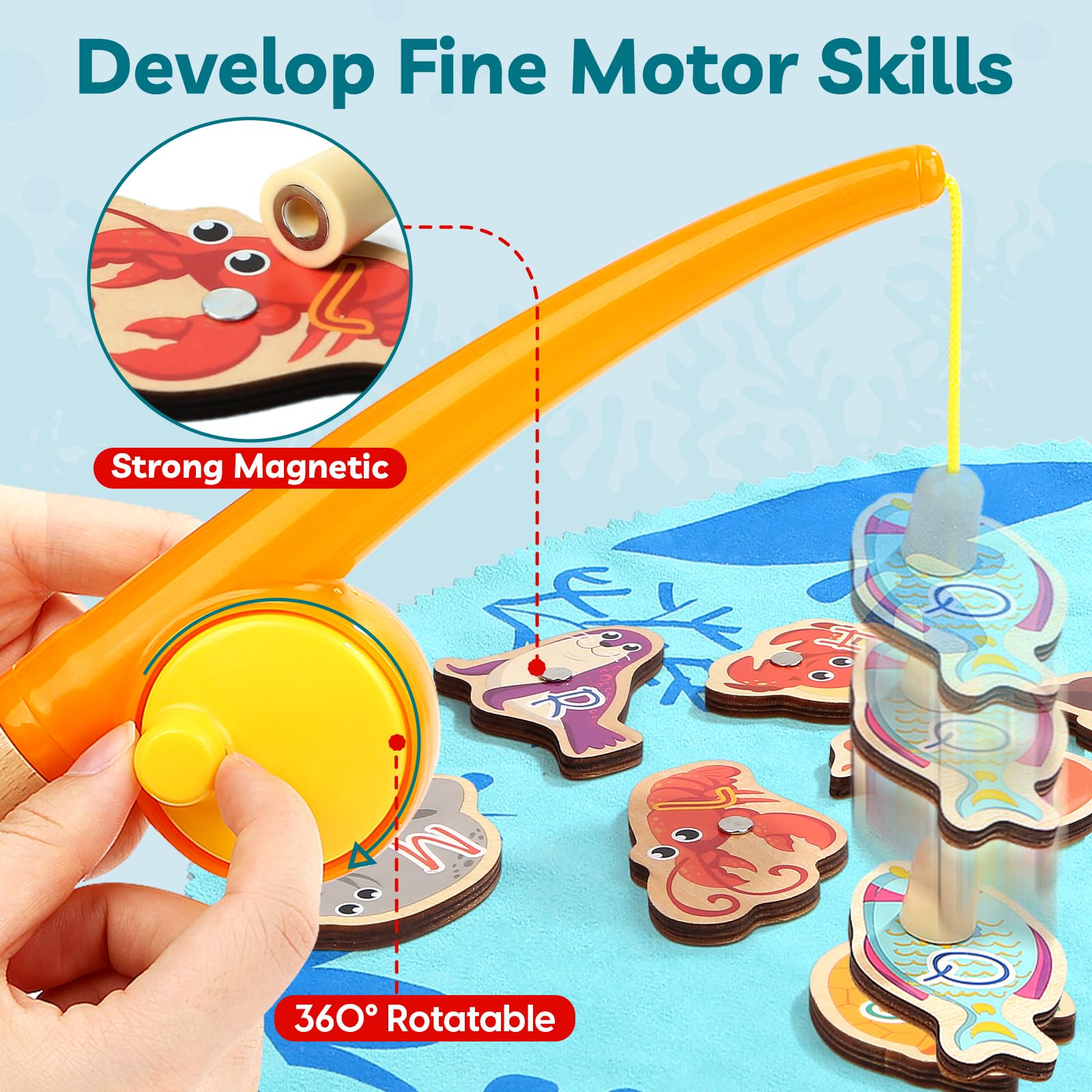 TOP BRIGHT improves hand-eye coordination during playtime.