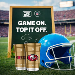 Top Cup NFL 49ers 20oz cup – durable design for reliable reuse at gatherings.