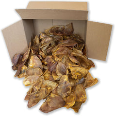 Top Dog Chews pig ears American-made pack, bulk convenience and quality.