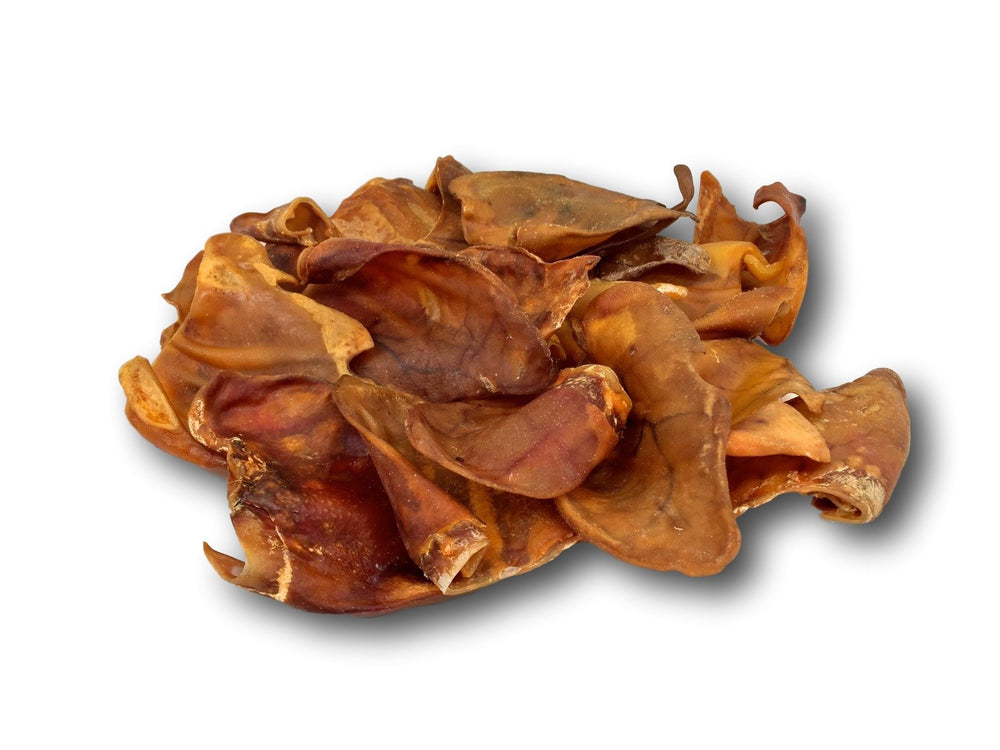 Top Dog Chews pig ears suitable for all breed sizes.