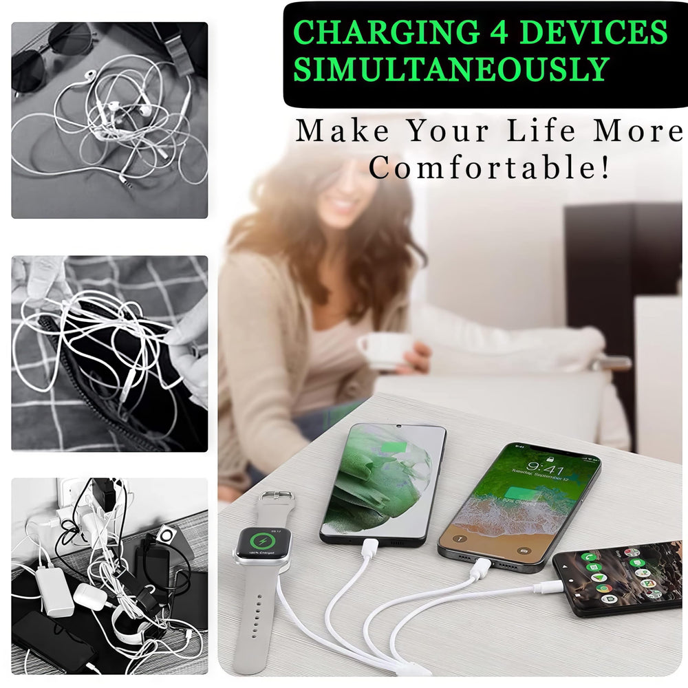 Top-Up 4 ft cable length delivers flexible reach for desks.