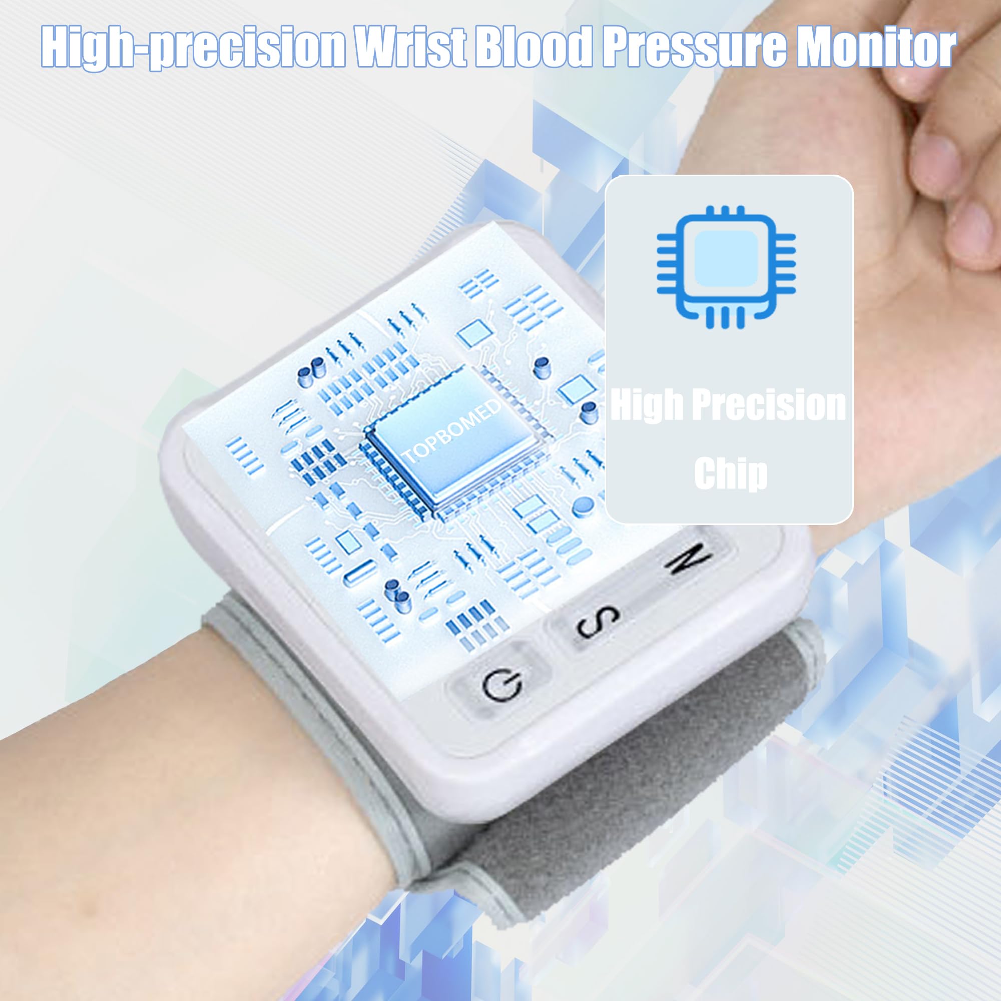TopBOMED BP monitor comes with carrying case for protection and travel.