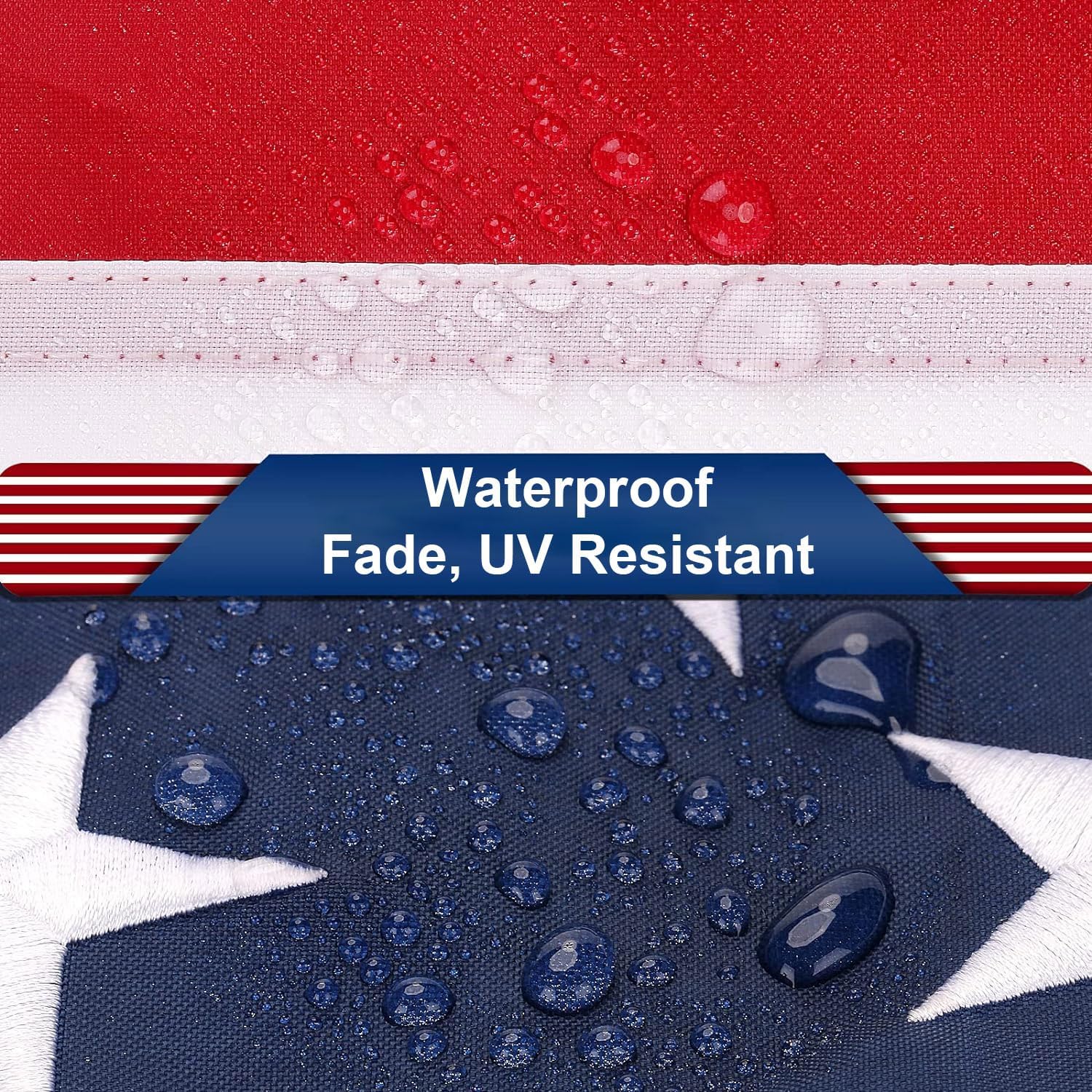 TOPFLAGS American Flag 4x6 ft showing brass grommets for easy outdoor hanging.