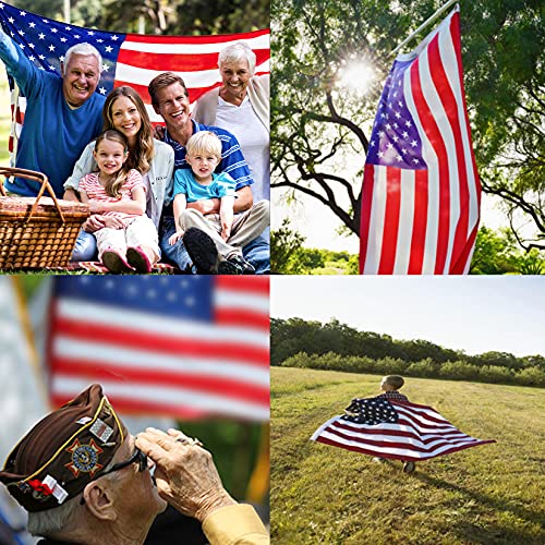 TOPFLAGS American Flag 4x6 ft with crisp embroidery and clear detail.