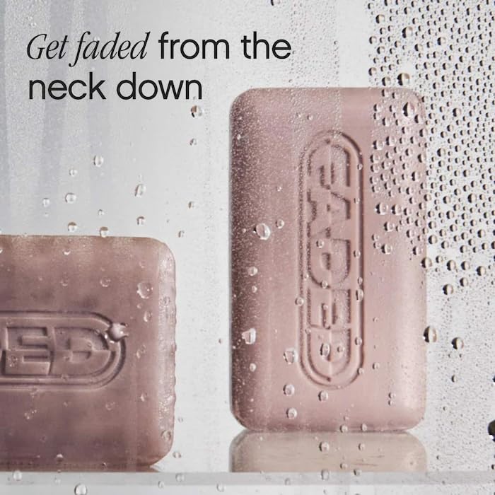 Topicals Faded cleansing bar with lactic acid and nourishing ingredients for smooth skin.