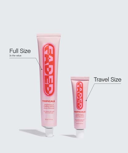 Front packaging of Topicals Faded Serum on a clean display shelf.