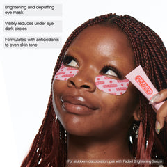 Topicals Faded under-eye masks provide cooling relief on the delicate eye area.