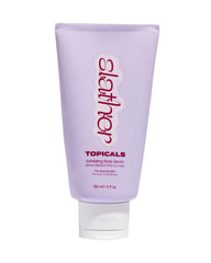Topicals Slather exfoliating body serum bottle shown for easy nightly use and hydration