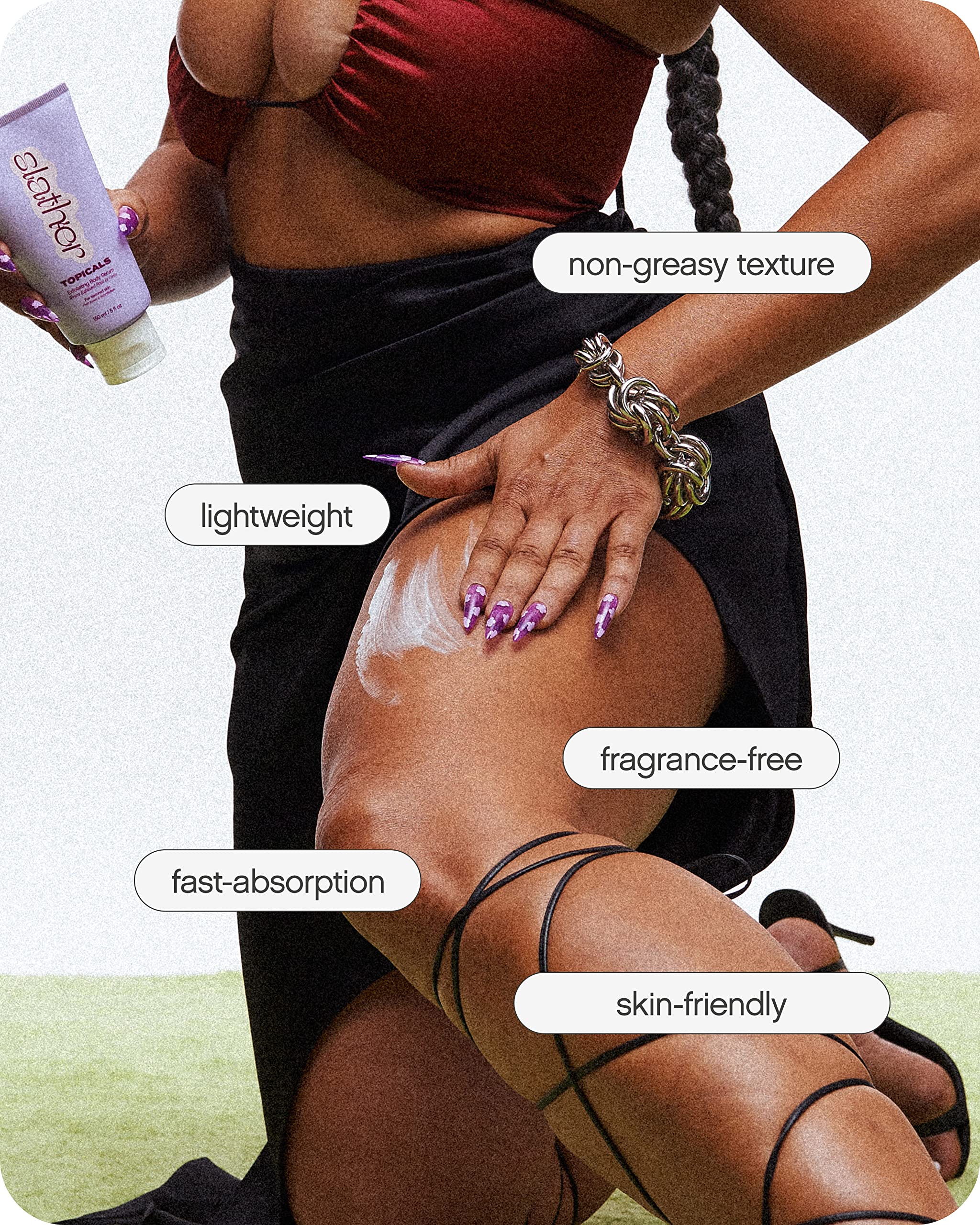 Topicals Slather features retinol and AHAs for smoother texture