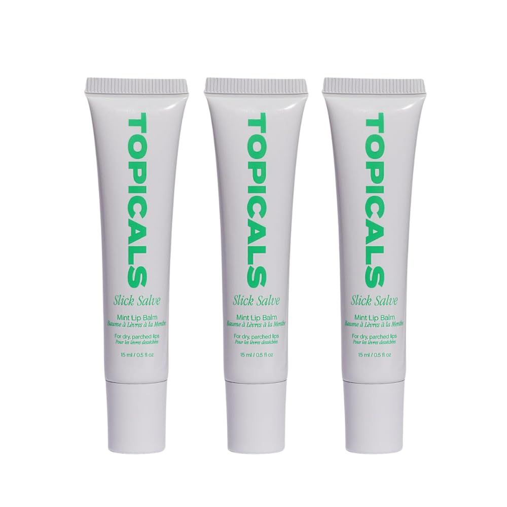 Topicals Slick Salve Mint Lip Balm jar with glossy hydration