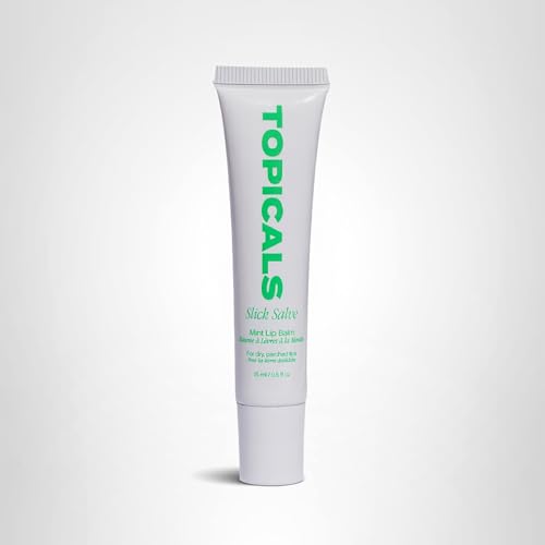 Soft lips with hydrated appearance after applying Topicals Slick Salve.