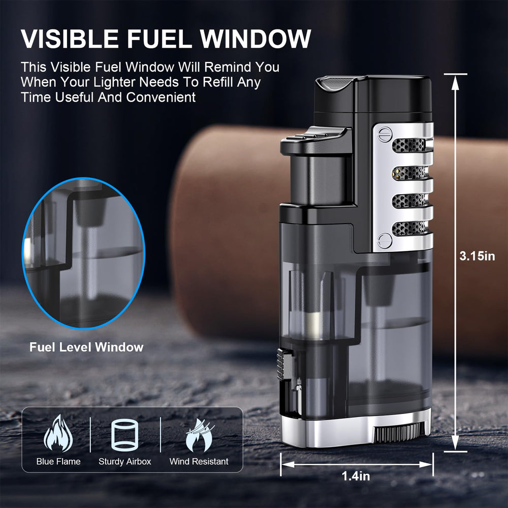 TOPKAY lighter uses a large flame height wheel for precise control.