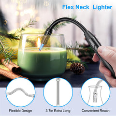 TopKAY windproof torch lighter maintaining flame in breezy conditions for outdoor cooking