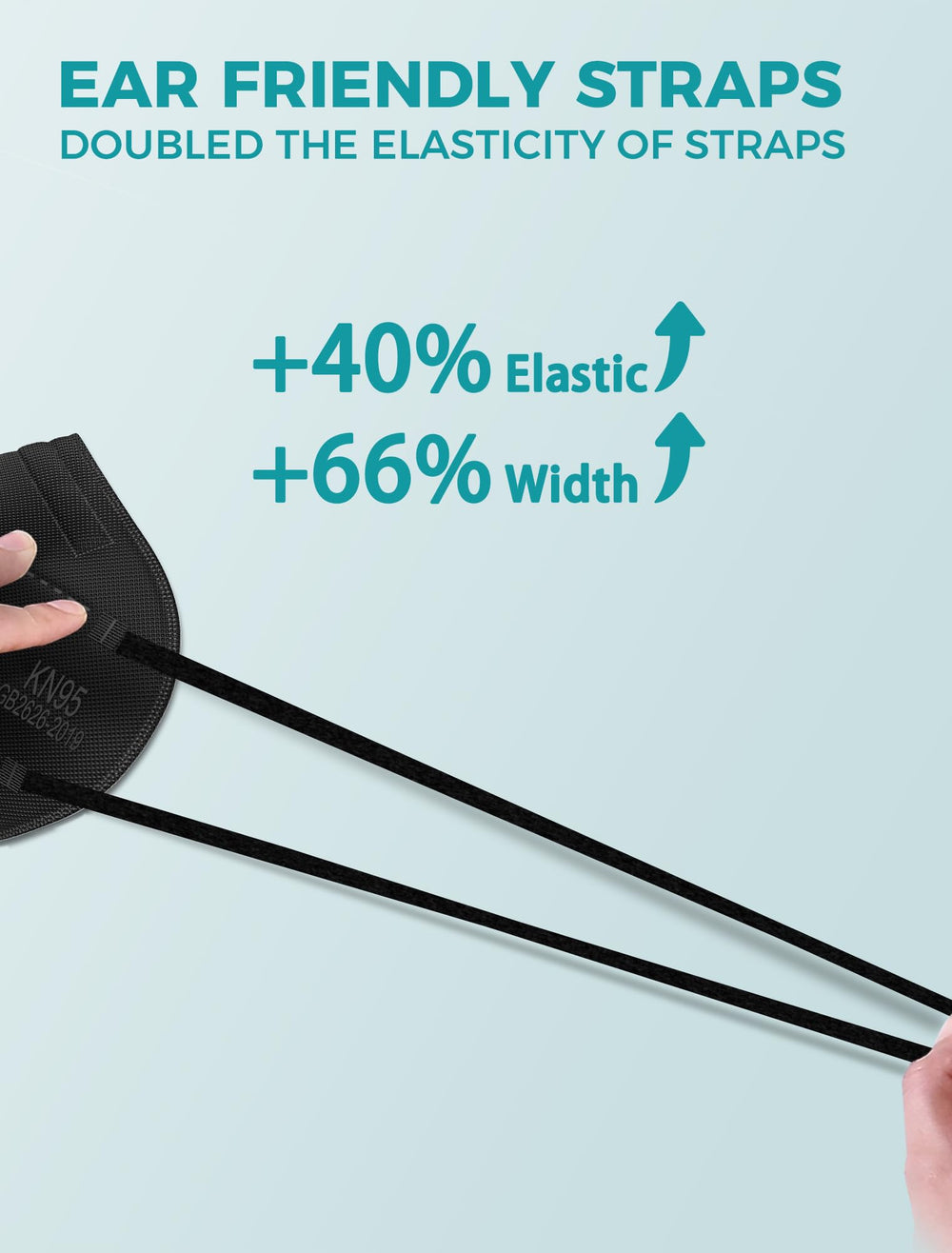 TOPMAX KN95 mask lightweight design for daily breathable use.