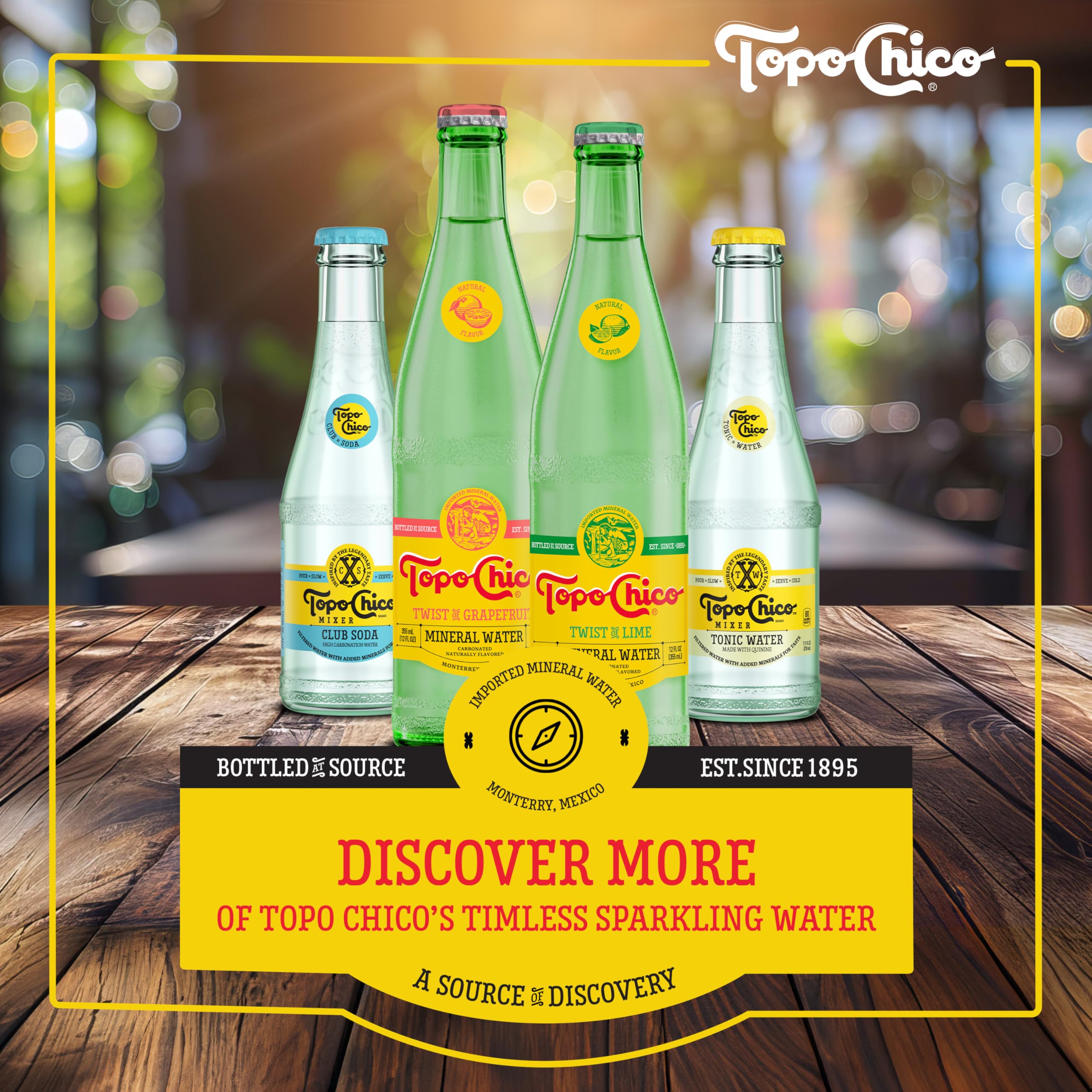 Real juice and herbal extracts illustrated for Topo Chico Tangerine Ginger