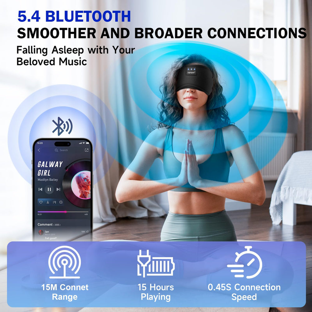 TOPOINT long battery life supports up to 15 hours of playback