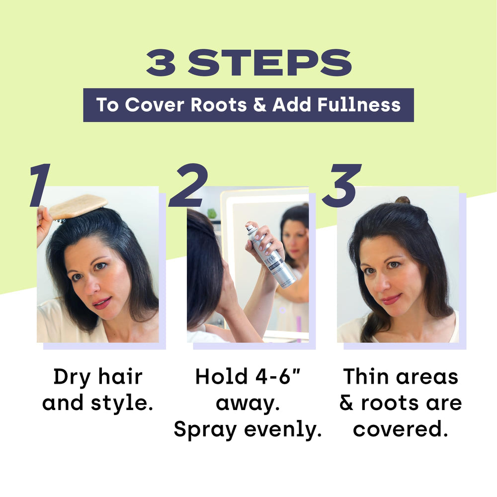 Easy-to-use spray formula for quick, mess-free coverage.