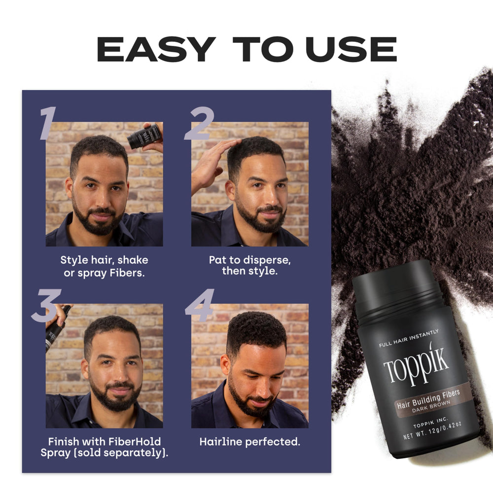 Toppik Hair Fibers keratin protein formula close-up