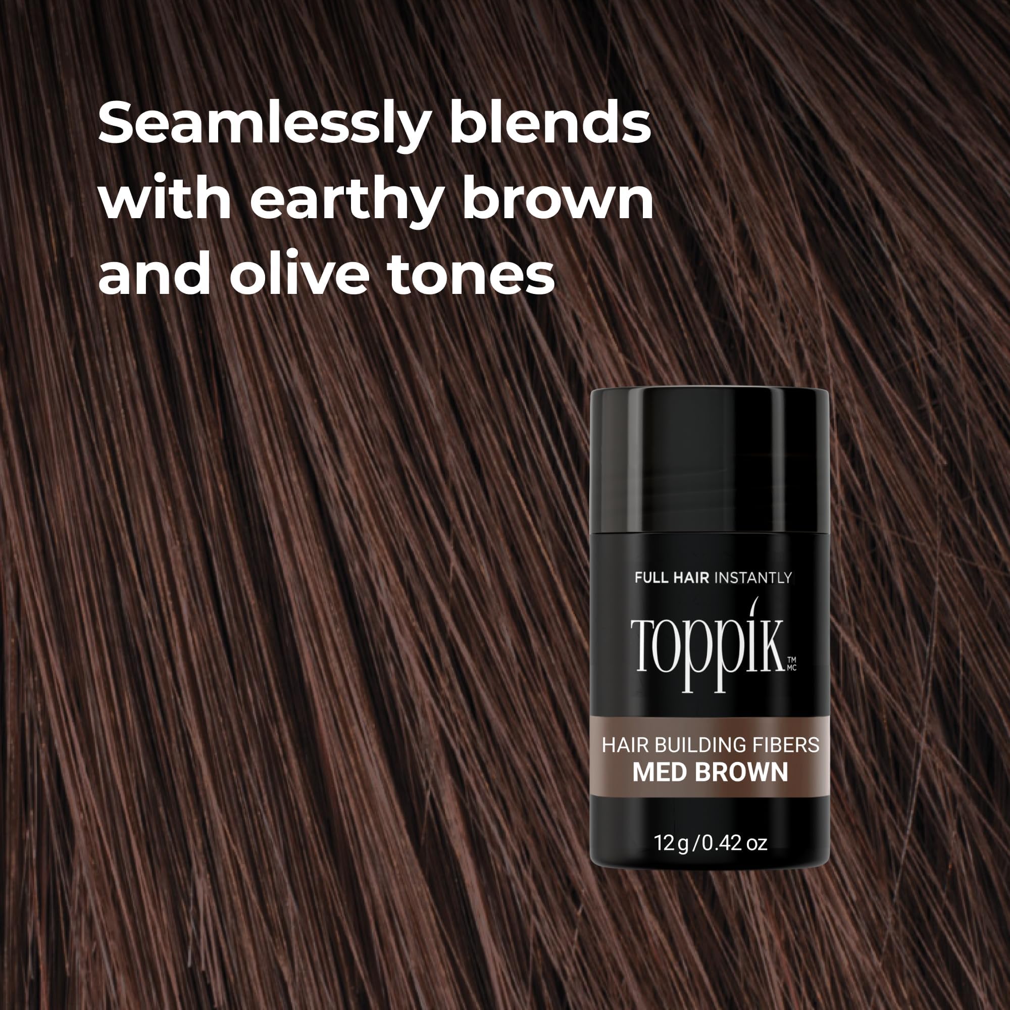 Toppik Hair Fibers model before after look
