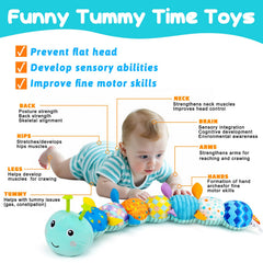 Topsochir caterpillar crinkle pages add engaging sounds for babies