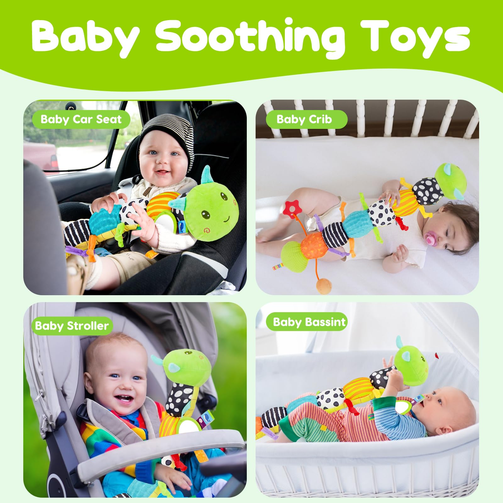 Topsochir caterpillar tummy time area supports head lift and limb movement.