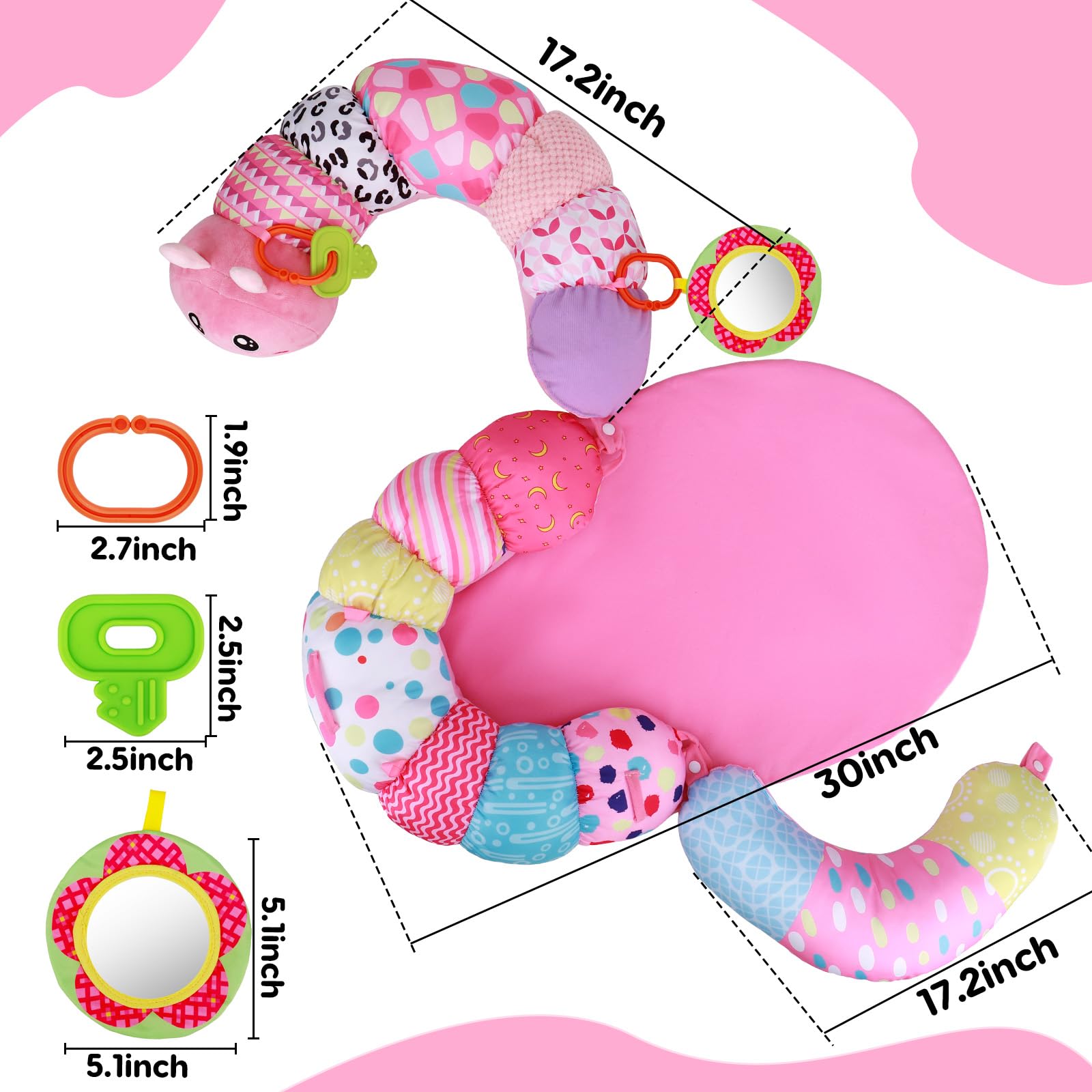 Topsochir non-slip base on the mat keeps play space stable