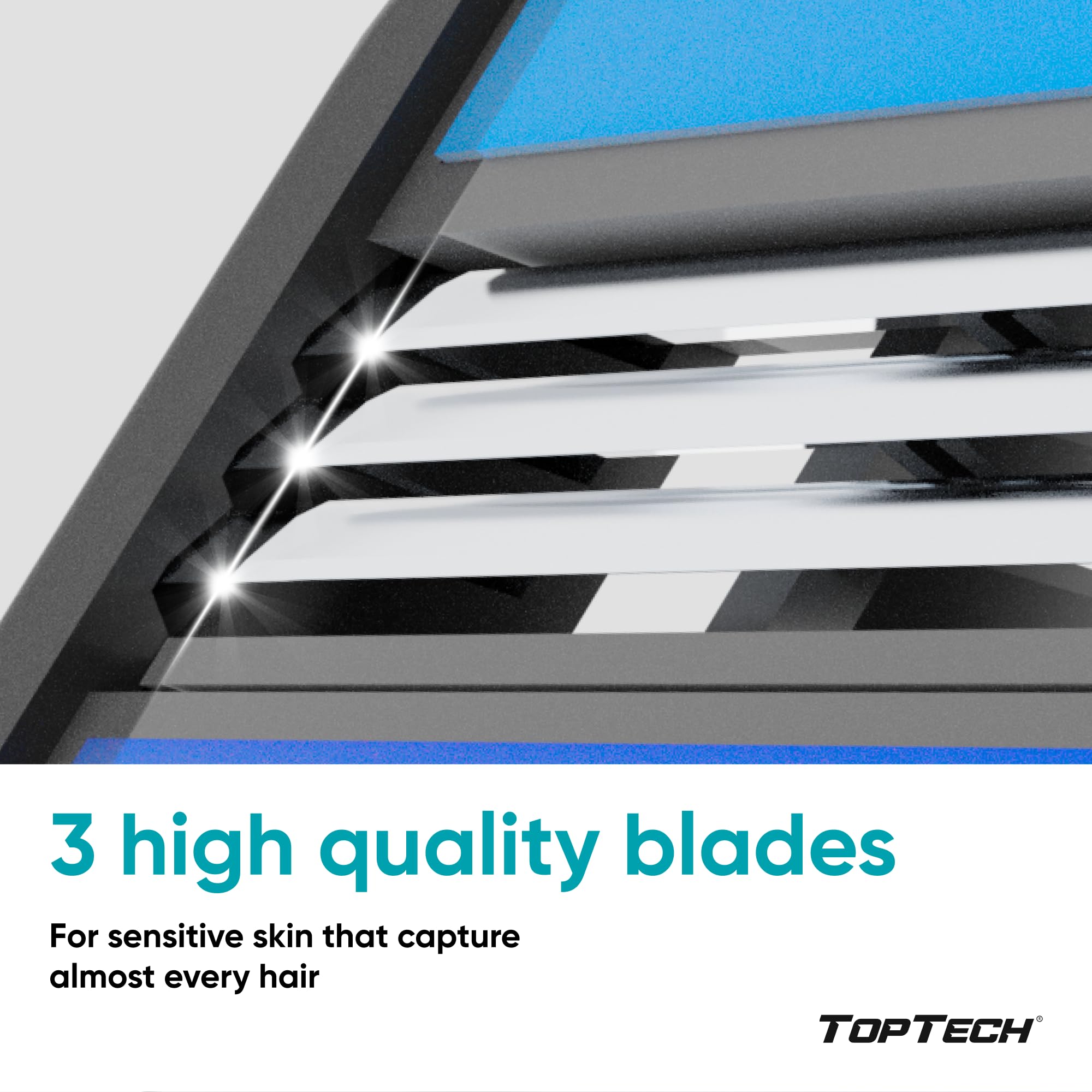 Toptech Razor 3 Mach3-compatible refills ensure easy upgrade without changing handles.